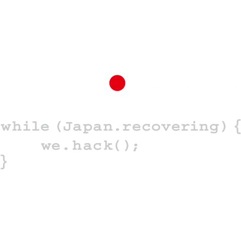 Hack for Japan 2015(Black)両面プリント