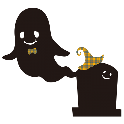 ハロウィンおばけ 黄色ver デザインtシャツ通販 Tシャツトリニティ