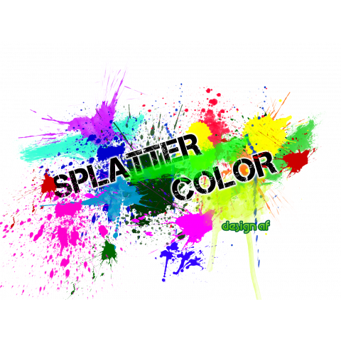 splatter color 前面