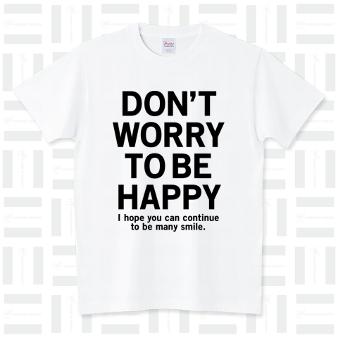 コロナウイルス寄付支援Tシャツ「DON'T WORRY TO BE HAPPY」[BLACK]