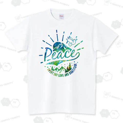 コロナウイルス寄付支援Tシャツ「Peace Sunrise-Earth Version-」