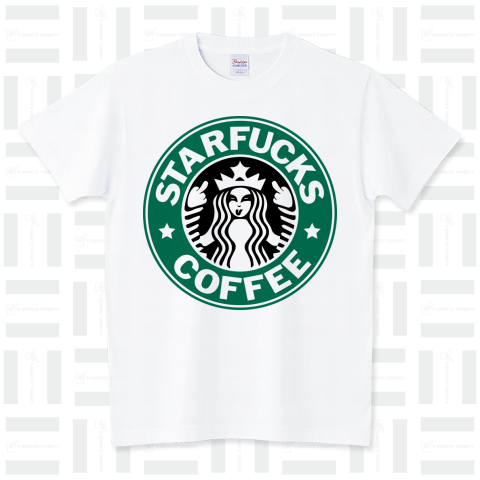 【パロディー商品】STARFUCKS COFFEE スタンダードTシャツ(5.6オンス)