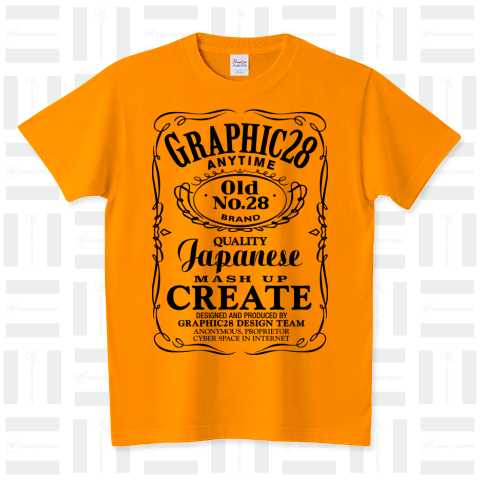 ジャックダニエル風Graphic28ロゴ（Tシャツ）|デザインTシャツ