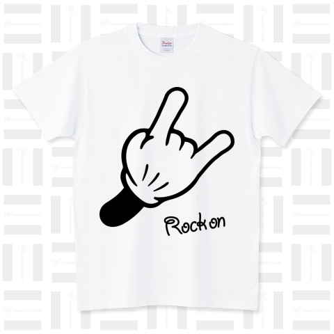 メロイック・サイン Rock on スタンダードTシャツ(5.6オンス)