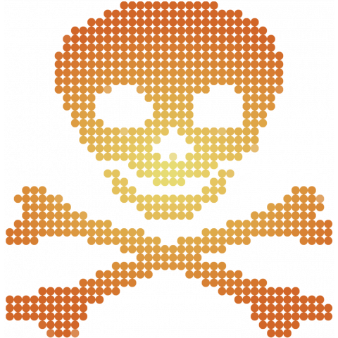 DOT SKULL(オレンジ)