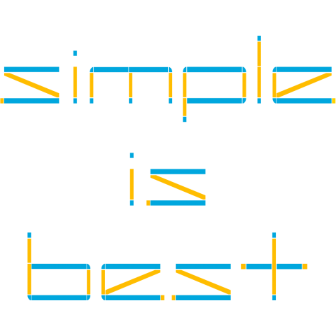【simple】シンプルイズベスト!ブルー