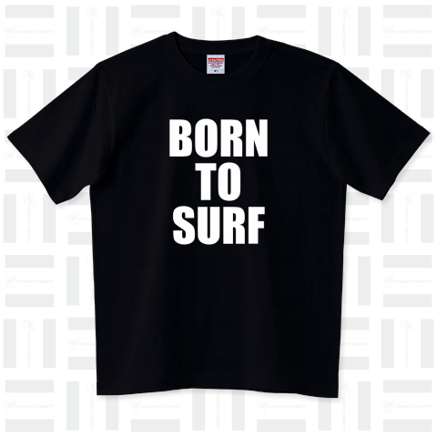 BORN TO SURF -white logo-