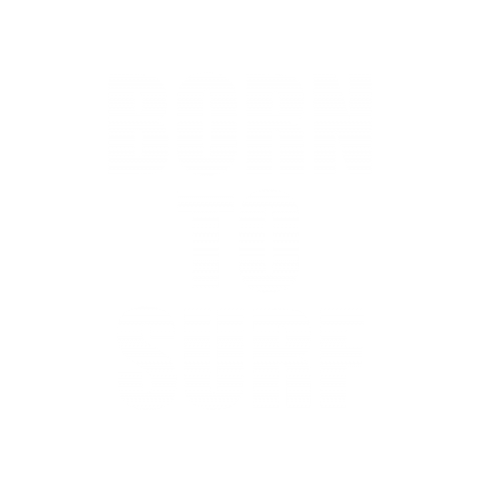 BORN TO SURF -white logo-