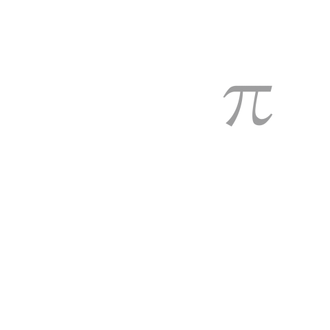 数学Tシャツ:円周率(PI:π)デザインC_両面