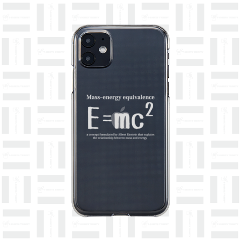 E=mc2(エネルギー、質量、光速の関係式):アインシュタイン・相対性理論:数式:科学・物理学・数学