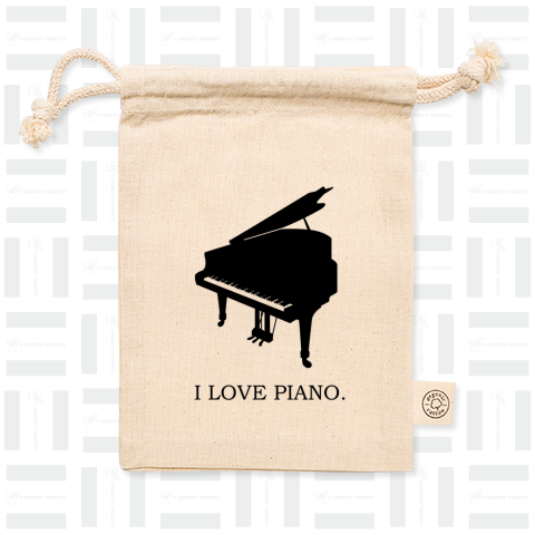 音楽Tシャツ:ピアノ:アイラブピアノ:グランドピアノ:piano:楽器:学問