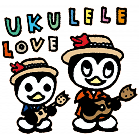 Ukulele Love Tshirts 幸せを呼ぶTシャツ