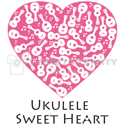 Ukulele Sweet Heart illustration