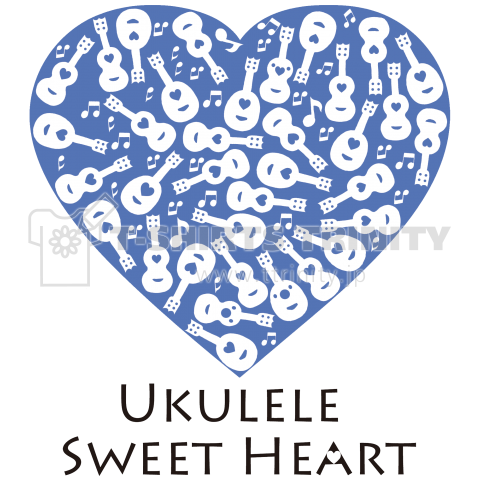 Ukulele Sweet Heart illustration