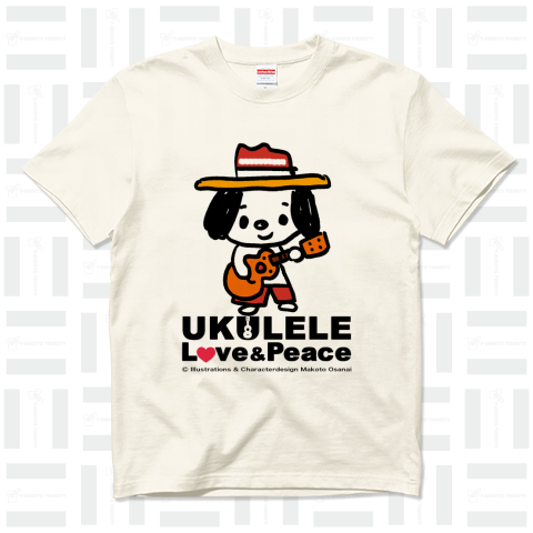 Ukulele Dog 幸せを呼ぶTシャツ