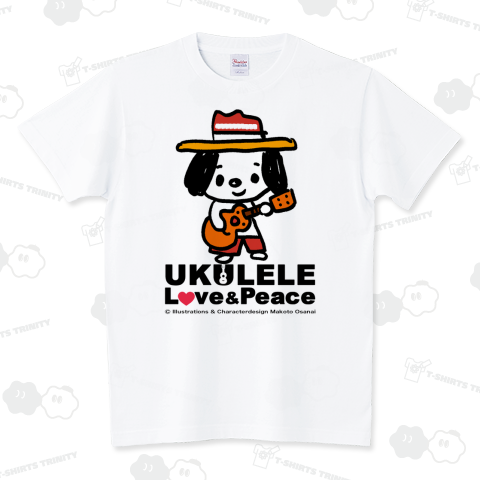 Ukulele Dog 幸せを呼ぶTシャツ