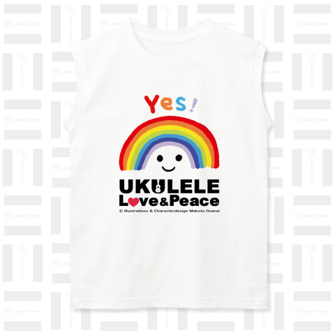 Yes! Love & Peace Ukulele Tshirts