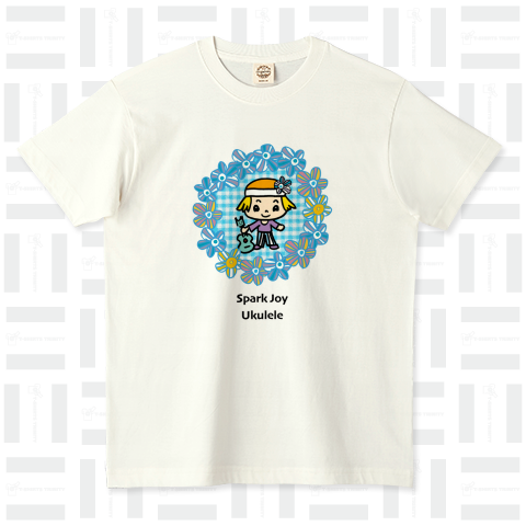 Spark Joy Ukulele オーガニックコットンTシャツ(5.3オンス)