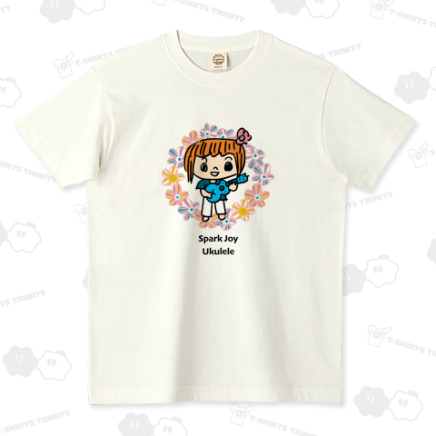 ウクレレキッズ オーガニックコットンTシャツ(5.3オンス)