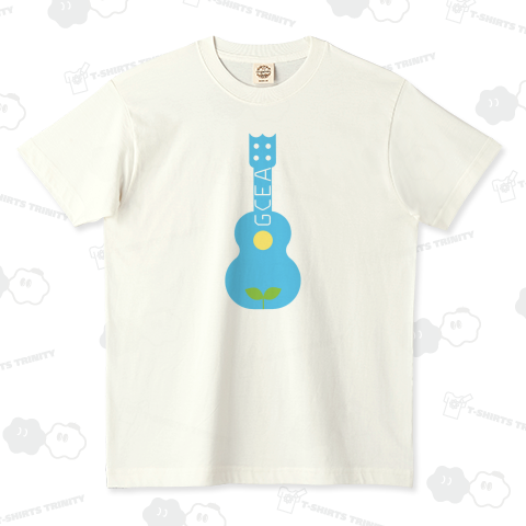 Sunrise Ukulele Tシャツ オーガニックコットンTシャツ(5.3オンス)