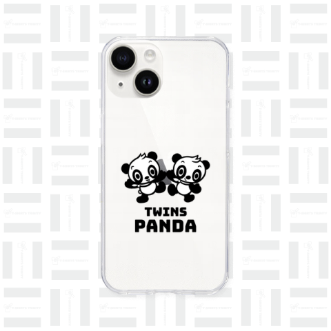 TWINS PANDA 幸せTシャツ