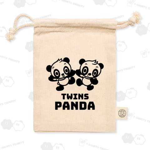 TWINS PANDA 幸せTシャツ