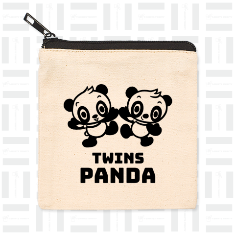 TWINS PANDA 幸せTシャツ