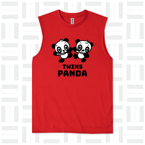 TWINS PANDA 幸せTシャツ