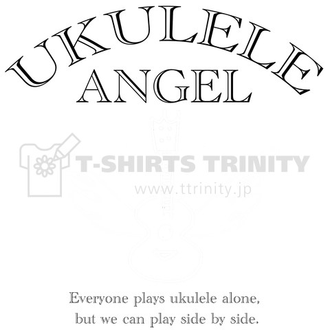 UKULELE Angel 幸せを呼ぶTシャツ 