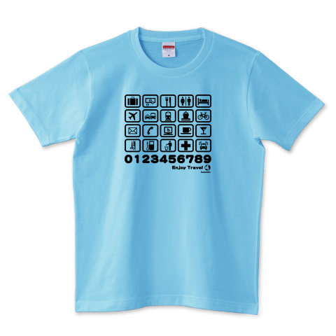 旅の指差しTシャツ(黒)