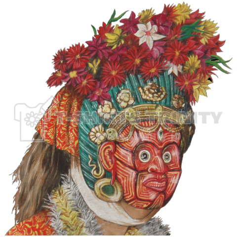 ネパール・ダサイン祭の仮面