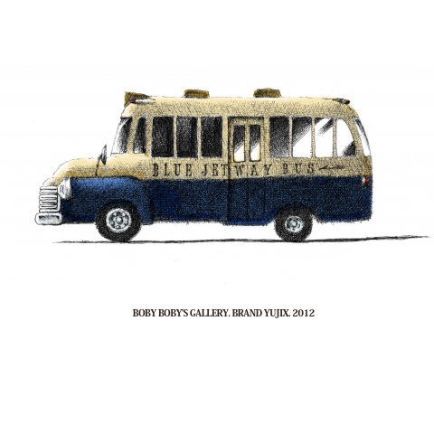 BLUE JET WAY BUS