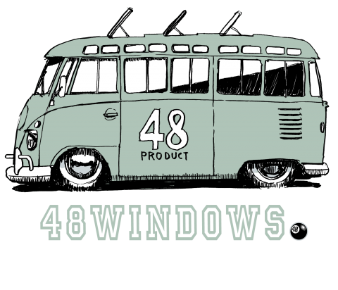 Vwバス 48windows バックプリント デザインtシャツ通販 Tシャツトリニティ