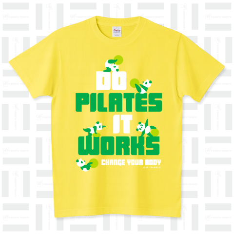 ピラティス PILATES ウェア パンダ Tシャツ green