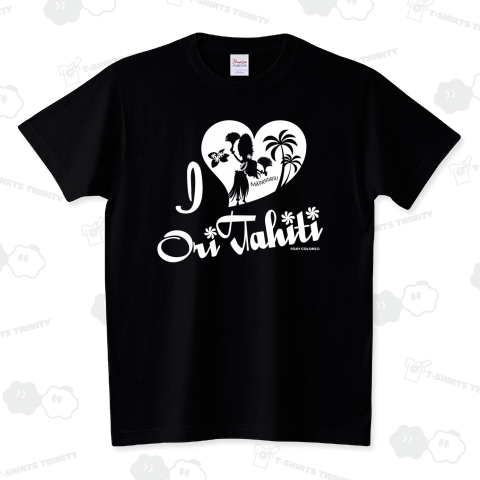 タヒチアンダンス I LOVE ORI TAHITI Tシャツ