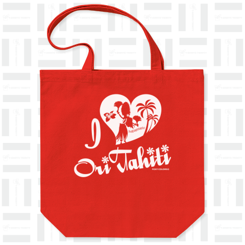 タヒチアンダンス I LOVE ORI TAHITI Tシャツ