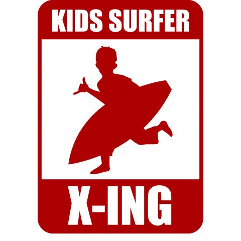 Kids Surfer X-ing