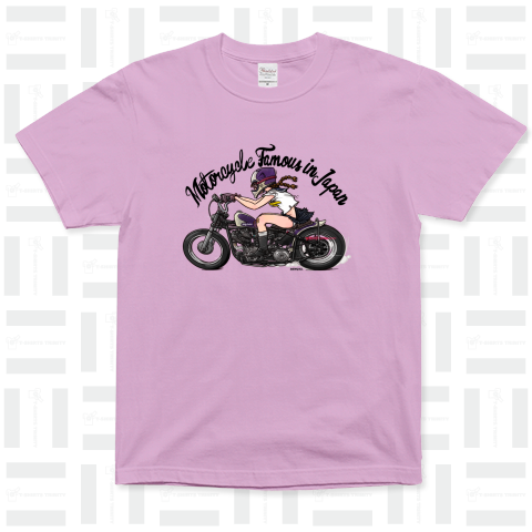 GIRL ON A MOTORCYCLE.