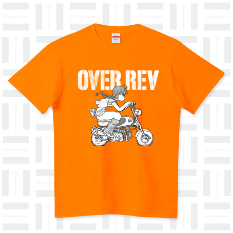 OVER REV(CZ100)。 ハイクオリティーTシャツ(5.6オンス)