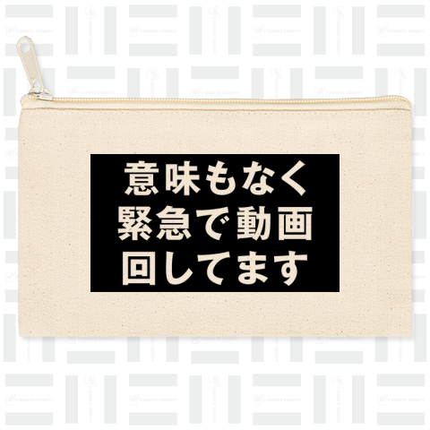 意味もなく緊急で動画回してます