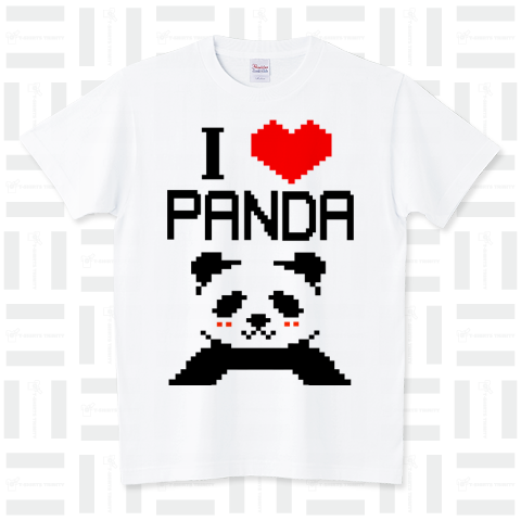 ドットI_L_PANDA_s スタンダードTシャツ(5.6オンス)