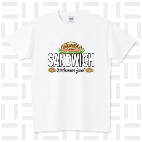 サンドイッチDelicious food スタンダードTシャツ(5.6オンス)