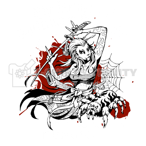 Kunoichi Dark Color Version デザインtシャツ通販 Tシャツトリニティ