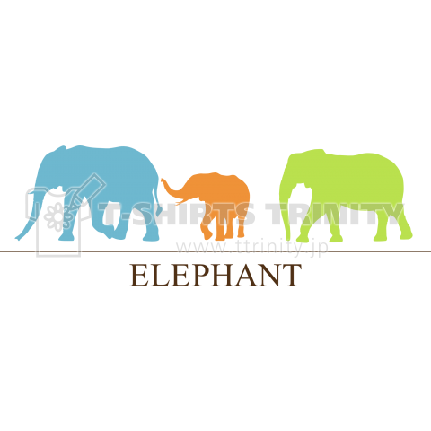 ELEPHANT FAMILY (color)