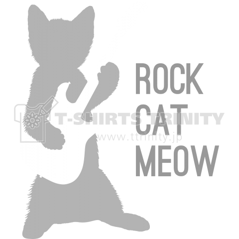 ROCK CAT MEOW_WH