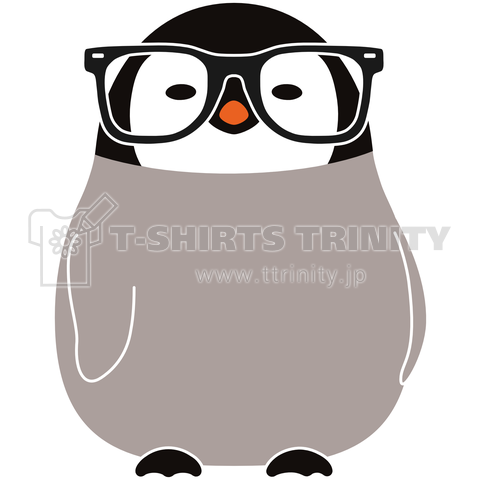 めがねペンギン デザインtシャツ通販 Tシャツトリニティ