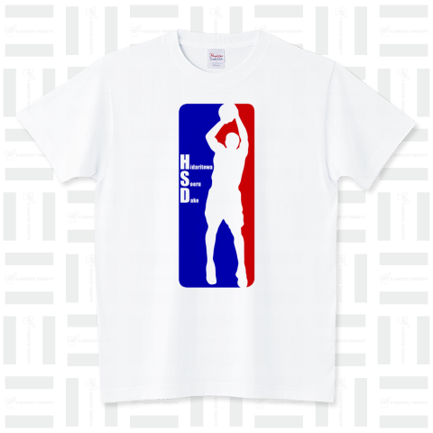 左手はそえるだけ(NBAロゴ風ver.) スタンダードTシャツ(5.6オンス)