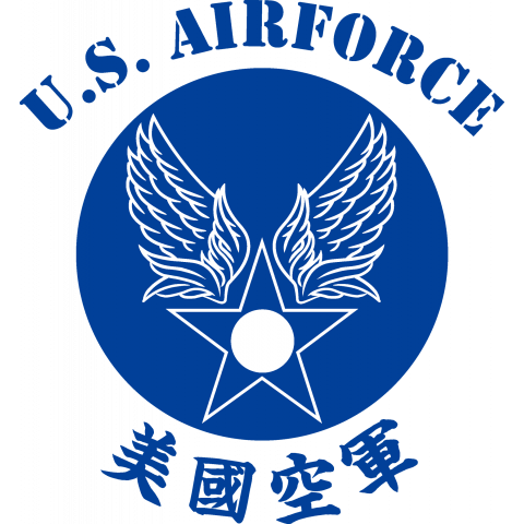 アメリカ空軍 美国空軍 マーク 青 デザインtシャツ通販 Tシャツトリニティ