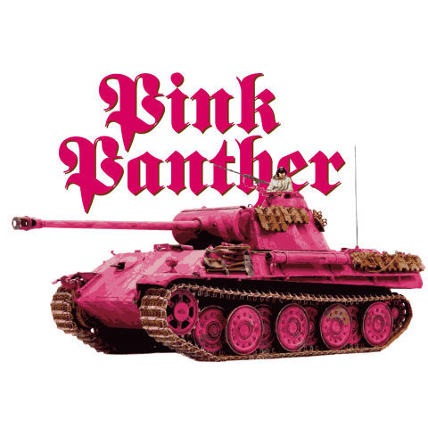 ピンクパンサー戦車 デザインtシャツ通販 Tシャツトリニティ