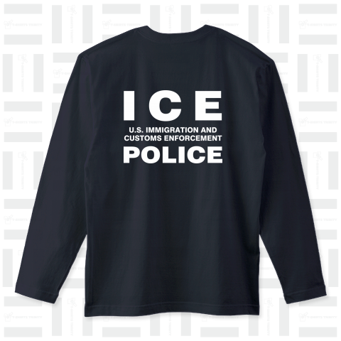 アメリカ移民税関捜査局  ICE POLICE(白)